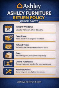 Ashley Furniture Return Policy Explained (2026): Refunds, Exchanges & Time Limits