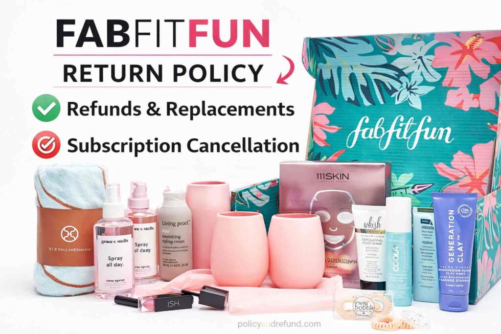 FabFitFun Return Policy: Refunds, Damaged Items & Subscription Cancellation