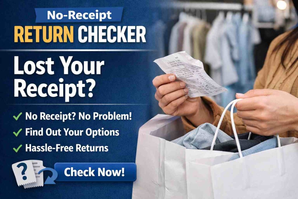 No Receipt Return Checker