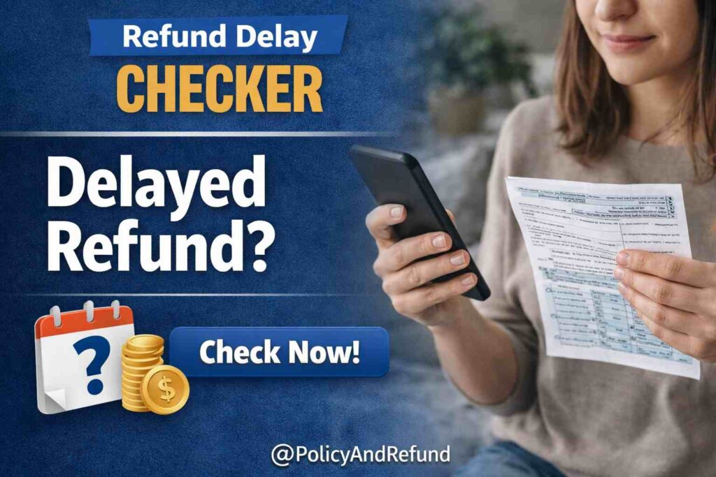 Refund Delay Checker. Check if your refund is delayed or still within normal time. Works for Amazon, Walmart, Target, and card refunds.