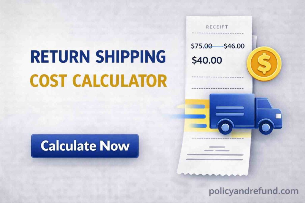 Estimate return shipping cost by weight, size, carrier, and distance. Decide if returning your item is worth it.