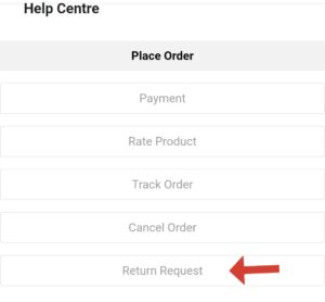 Konga return request